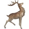 Clayre & Eef 6PR4294 Dekoracja Jeleń brązowo-złoty 33x16x42 cm