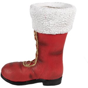 Clayre & Eef 6MG0048 Ozdoba świąteczna Buty Czerwone Białe 32x19x36 cm
