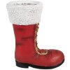 Clayre & Eef 6MG0048 Ozdoba świąteczna Buty Czerwone Białe 32x19x36 cm