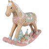 Clayre & Eef 6PR4260 Dekoracyjny koń na biegunach beżowy 41x10x37 cm Polyresin Country House
