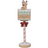 Clayre & Eef 6PR4265 Świąteczna skrzynka na listy Różowa 11x10x36 cm Polyresin