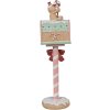 Clayre & Eef 6PR4265 Świąteczna skrzynka na listy Różowa 11x10x36 cm Polyresin