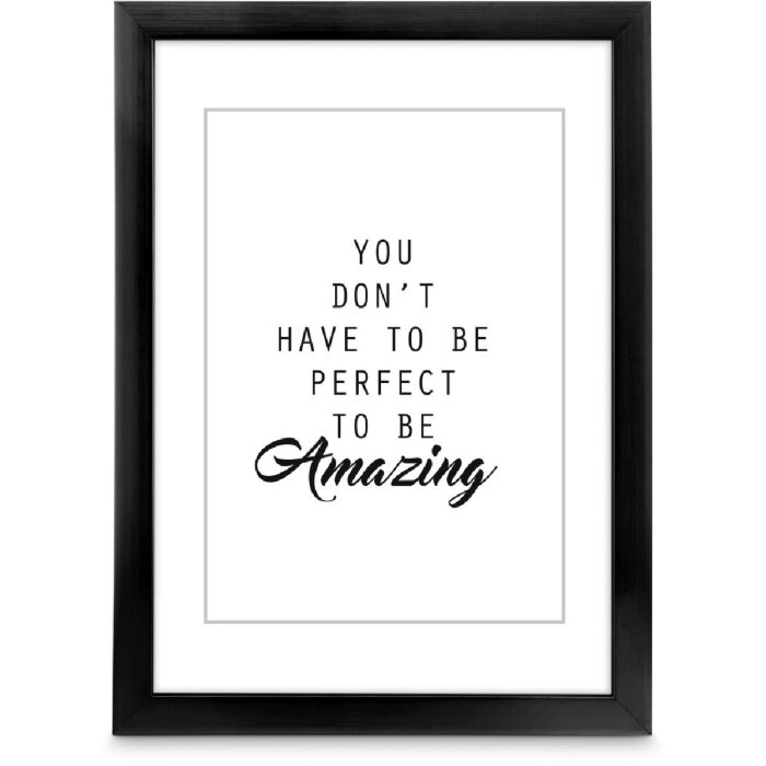 Hama Plastikowa Ramka Chiaro Czarna 40 x 50 cm Ramka na zdjęcie na ścianę
