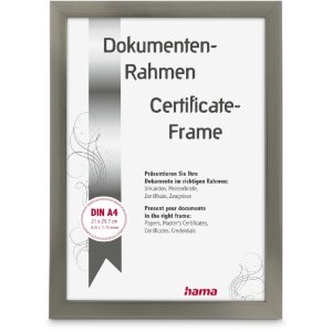 Hama ramka plastikowa Chiaro stal 21 x 29,7 cm DIN A4