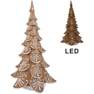 Clayre & Eef 6PR3905GG Choinka LED brązowo-beżowa...
