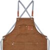 Clayre & Eef KT041.045 Fartuch brązowy 63x75 cm 100% poliester
