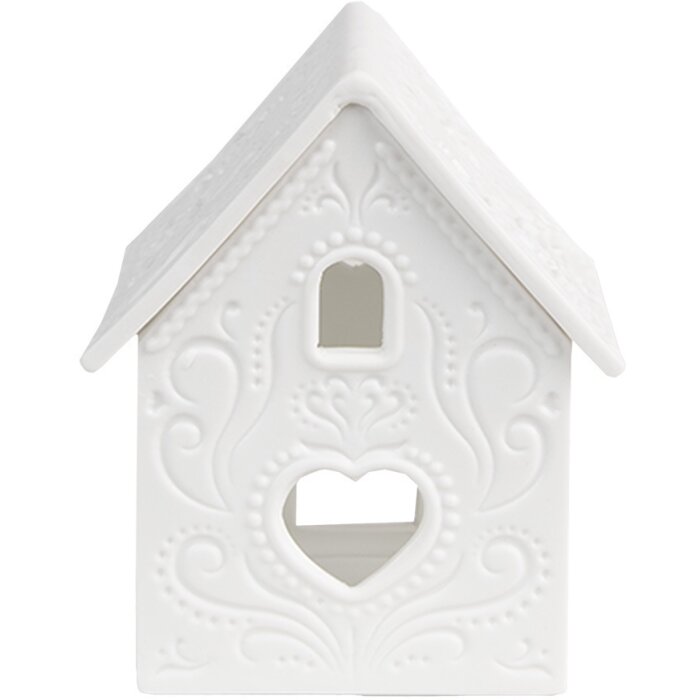 Clayre & Eef 6CE1739 Pojemnik na podgrzewacze Dom Porcelana Biały 7x8x9 cm
