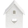 Clayre & Eef 6CE1739 Pojemnik na podgrzewacze Dom Porcelana Biały 7x8x9 cm
