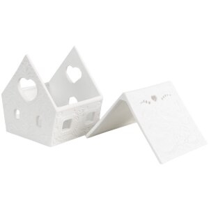 Clayre & Eef 6CE1740 Pojemnik na podgrzewacze Dom Porcelana Biały 9x7x8 cm