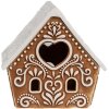 Clayre & Eef 6CE1743 Pojemnik na podgrzewacze brązowo-biała porcelana 9x7x8 cm
