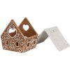 Clayre & Eef 6CE1743 Pojemnik na podgrzewacze brązowo-biała porcelana 9x7x8 cm