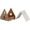 Clayre & Eef 6CE1744 Pojemnik na podgrzewacze Dom Porcelana Brązowy Biały 8x8x8 cm