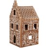 Clayre & Eef 6CE1745 Pojemnik na podgrzewacze brązowo-biały 7x7x15 cm
