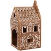 Clayre & Eef 6CE1745 Pojemnik na podgrzewacze brązowo-biały 7x7x15 cm