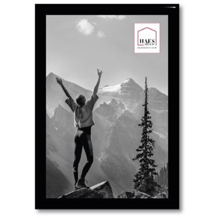 Plastikowa ramka na zdjęcia Haes Deco EF1B Easy Frame Black 10x15 cm