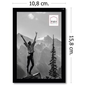 Plastikowa ramka na zdjęcia Haes Deco EF1B Easy Frame Black 10x15 cm