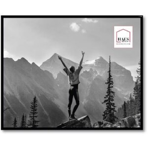 Plastikowa ramka na zdjęcia Haes Deco EF7B Easy Frame Black 40x50 cm do montażu na ścianie