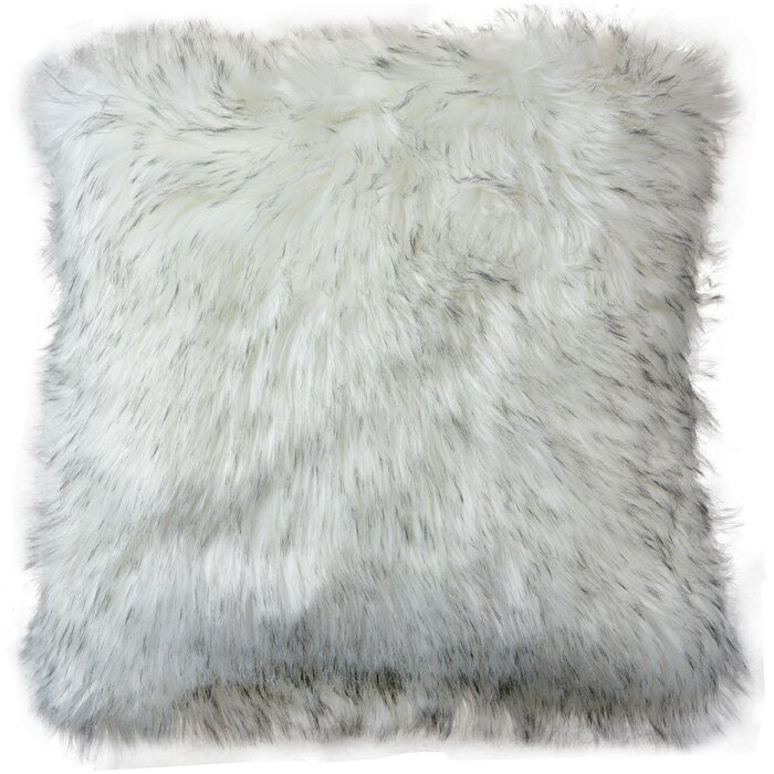 Clayre & Eef KT021.350 Poszewka na poduszkę 45x45 cm Biały Szary Syntetyczny