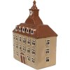 Clayre & Eef 6CE1880 Teelichthalter Haus Beige Braun 20x10x26 cm Keramik