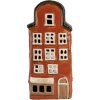 Clayre & Eef 6CE1871 Teelichthalter Haus Keramik Rot 12x9x25 cm Landhausstil