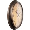Clayre & Eef 6KL0825 Zegar ścienny vintage Ø 55 cm brązowy / 1xAA