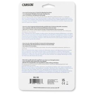 Carson MJ-50 składana lupa 2x 90mm z podświetleniem LED składana przenośna