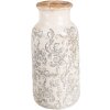 Clayre & Eef 6CE1927L Wazon Ø 15x32 cm Biały
