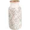 Clayre & Eef 6CE1927L Wazon Ø 15x32 cm Biały