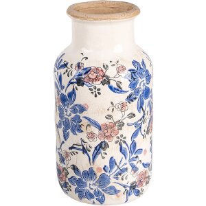 Clayre & Eef 6CE1928M Wazon kwiatowy Ø 14x26 cm
