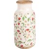 Clayre & Eef Vase 6CE1933L Blumenmuster Erdbeeren Ø 15x32 cm