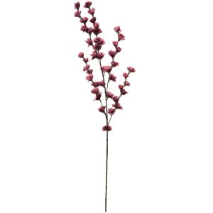 Clayre & Eef 5PL0115P Gałązka dekoracyjna z kwiatami 102 cm Różowa