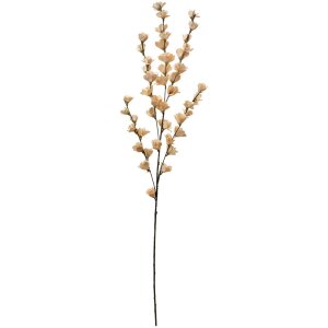 Clayre & Eef 5PL0115W Gałązka dekoracyjna z kwiatami Beżowa 102 cm
