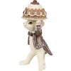 Clayre & Eef 6PR3904GG Zestaw do dekoracji myszy z ciastem 2 5x5x11 5x5x10 cm
