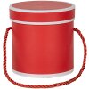 Clayre & Eef 66009R Pudełko prezentowe okrągłe czerwone Ø 12x12 cm Pudełko kartonowe z uchwytem do przenoszenia
