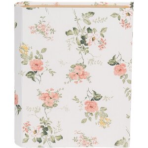 Clayre & Eef 66013W Pudełko w kształcie książki białe 17x14x5 cm styl romantyczny