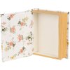 Clayre & Eef 66013W Pudełko w kształcie książki białe 17x14x5 cm styl romantyczny