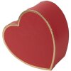 Clayre & Eef 66026 Pudełka w kształcie serca czerwone Zestaw 3 28x26x14 24x23x12 21x20x10 cm