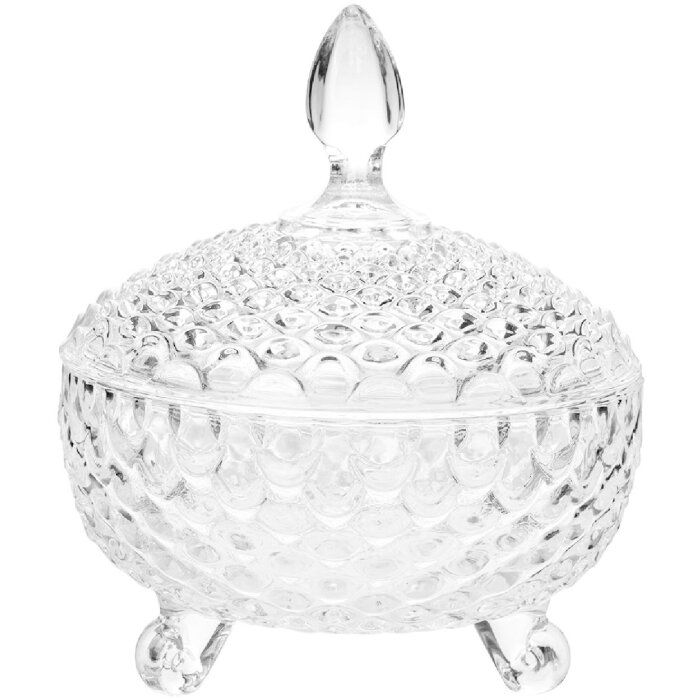Clayre & Eef 6GL4997 Słoik do przechowywania z pokrywką Ø 17x19 cm