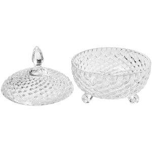 Clayre & Eef 6GL4997 Słoik do przechowywania z pokrywką Ø 17x19 cm