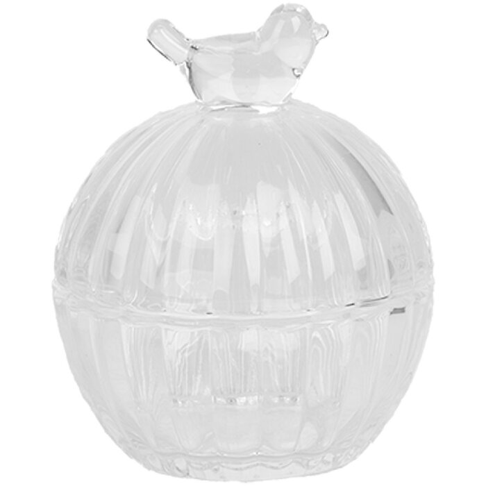 Clayre & Eef 6GL4998 Słoik do przechowywania z pokrywką Ø 8x10 cm