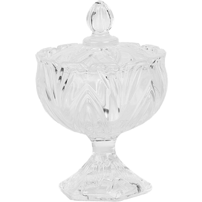 Clayre & Eef 6GL5002 Słoik do przechowywania z pokrywką Ø 10x15 cm