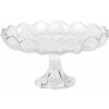 Clayre & Eef 6GL5013 Miska na nóżce szklana przezroczysta Ø 23x12 cm