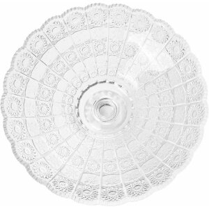 Clayre & Eef 6GL5016 Miska na nóżce przezroczysta Ø 32x21 cm szkło