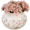 Clayre & Eef 6CE1944L Doniczka beżowo-różowa Ø 23x16 cm ceramiczna styl wiejski
