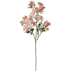 Clayre & Eef 5PL0120 Gałązka dekoracyjna Kwiaty różowa 22x11x85 cm Nowoczesny plastik
