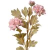 Clayre & Eef 6PL0328P Dekoracja gałązka z kwiatami różowa 9x9x68 cm
