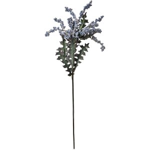 Clayre & Eef 6PL0329 Dekoracja gałązka z kwiatami niebieska 20x20x103 cm