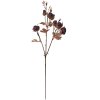 Clayre & Eef 6PL0330R Dekoracja gałązka z kwiatami czerwona rustykalna 16x9x73 cm