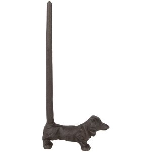 Clayre & Eef 6Y5638 Uchwyt na bułkę kuchenną żelazny brązowy 14x8x30 cm