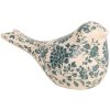 Clayre & Eef 6CE1950M Dekoracja Bird Beige Green 22x9x12 cm Styl wiejski